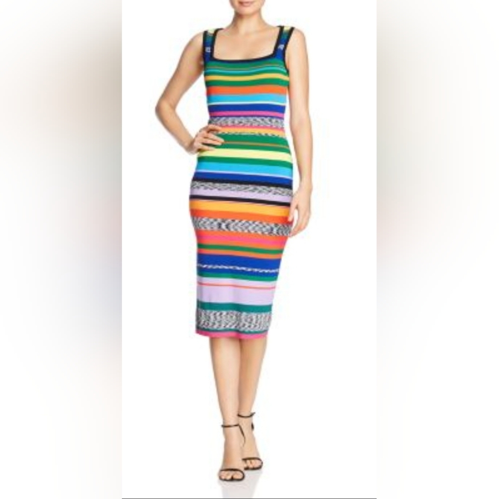 Milly Raimbow Stripe Dress Size M
